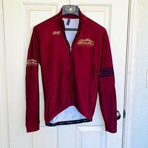 DNA Cycling Full Zip Up Burgundy Jacket. Medium